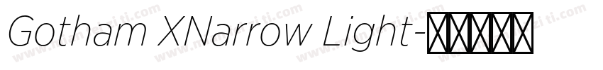 Gotham XNarrow Light字体转换